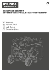 Mode d’emploi Hyundai 55021FHKD Générateur