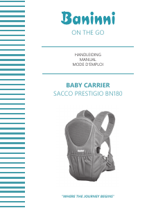 Manual Baninni BN180 Sacco Prestigio Baby Carrier