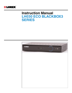 Manual Lorex LH030 ECO BLACKBOX3 Digital Receiver