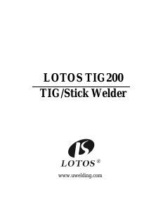 Manual Lotos TIG200 Welder