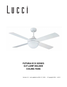 Mode d’emploi Lucci Futura Eco Ventilateur de plafond