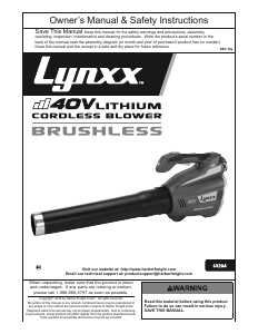 Handleiding Lynxx 63284 Bladblazer