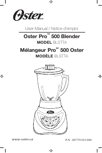 Mode d’emploi Oster BLSTTAC00033 Blender
