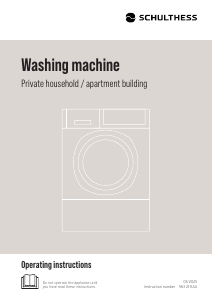 Manual Schulthess Sublime Washing Machine