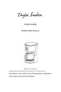 Bedienungsanleitung Taylor Swoden 300105JRN Kaffeemaschine
