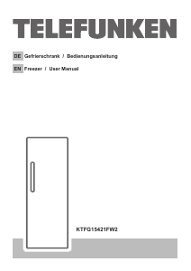 Manual Telefunken KTFG15421FW2 Freezer