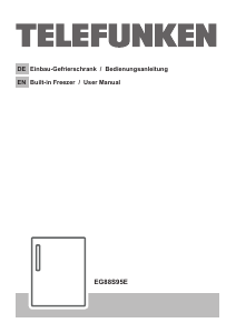Bedienungsanleitung Telefunken EG88S95E Gefrierschrank