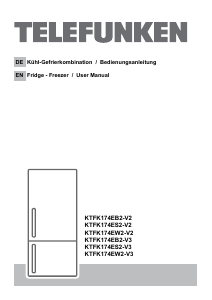 Bedienungsanleitung Telefunken KTFK174ES2-V3 Kühl-gefrierkombination
