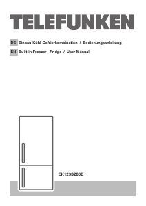 Manual Telefunken EK123S200E Fridge-Freezer