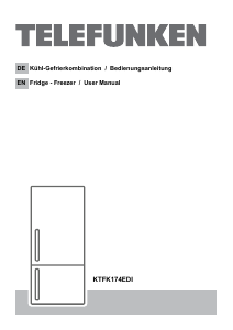 Manual Telefunken KTFK174EDI Fridge-Freezer