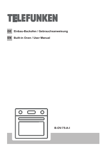 Bedienungsanleitung Telefunken B-OV-75-A-I Backofen