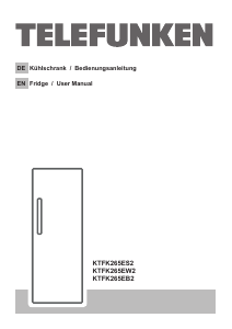Bedienungsanleitung Telefunken KTFK265EW2 Kühlschrank