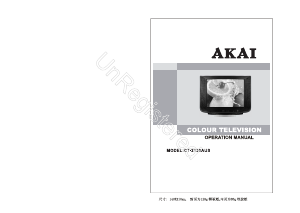 Manual Akai CT-2130AUS Televizor