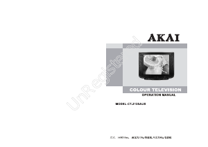 Manual Akai CT-2135AUS Televizor
