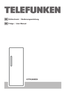 Bedienungsanleitung Telefunken KTFK265EDI Kühlschrank