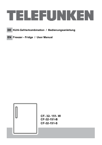 Bedienungsanleitung Telefunken CF-32-151-S Kühlschrank