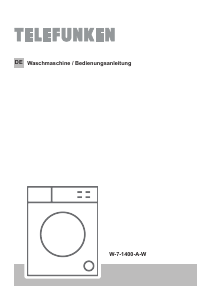 Bedienungsanleitung Telefunken W-7-1400-A-W Waschmaschine