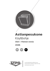 Käyttöohje UPO UV45 Astianpesukone
