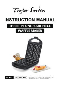 Manuale Taylor Swoden 300000ZHG Macchina per waffle