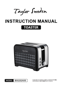Bedienungsanleitung Taylor Swoden B30202AX3 Toaster