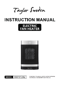 Manual de uso Taylor Swoden B3010124U Calefactor