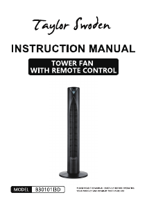 Manual de uso Taylor Swoden B30101I3D Ventilador