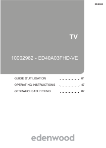 Manual Edenwood ED40A03FHD-VE LED Television