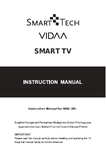 Használati útmutató SmartTech 32HV10V1 LED-es televízió