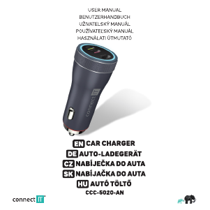Manuál Connect IT CCC-5020-AN Nabíječka do auta
