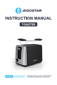 Handleiding Aigostar B30202A49 Broodrooster