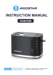 Handleiding Aigostar B30202J4R Broodrooster