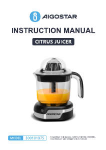 Handleiding Aigostar 300101B75 Citruspers