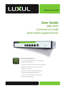 Manual Luxul XBR-4400 Router