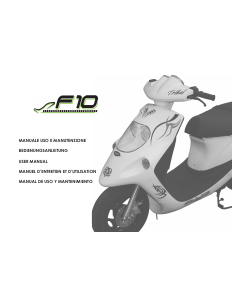 Manual de uso Malaguti F10 Scooter