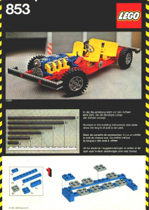 Instrukcja Lego set 853 Technic Podwozie samochodu