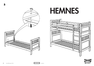 Εγχειρίδιο IKEA HEMNES Κουκέτα