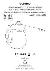 Manual Auronic AU3150 Steam Cleaner