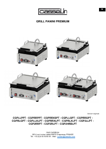 Bedienungsanleitung Casselin CGPRRPPT Kontaktgrill