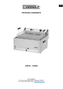Manuale Casselin CFB16 Friggitrice