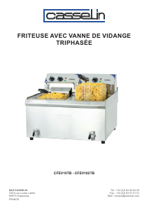 Handleiding Casselin CFEV102TB Friteuse