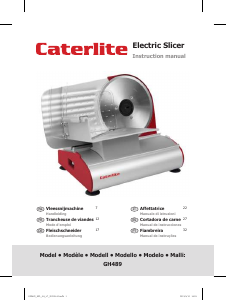 Manuale Caterlite GH489 Affettatrice