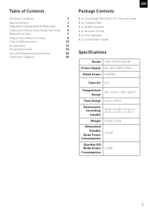 Manual Cosori CAF-TF101S-AEUR Friteuză
