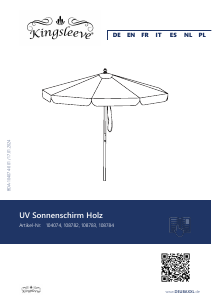 Bedienungsanleitung Kingsleeve 108784 Sonnenschirm