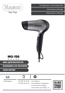 Instrukcja Magio MG-156 Suszarka do włosów
