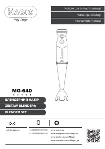 Instrukcja Magio MG-640 Blender ręczny