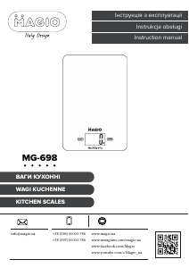 Instrukcja Magio MG-698 Waga kuchenna