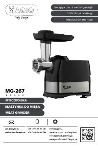 Manual Magio MG-267 Meat Grinder