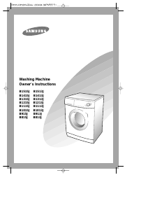 Handleiding Samsung B1013J Wasmachine