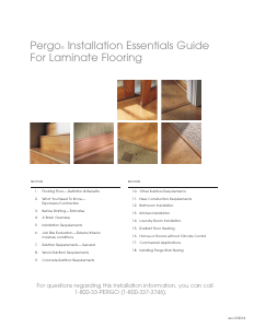 Manual Pergo Modern Plank Laminate Floor