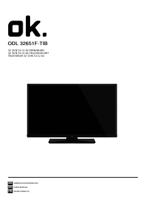 Bruksanvisning OK ODL 32651F-TIB LED TV